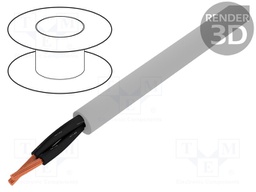 Wire; OZ-603; 2x1mm2; unshielded; 300V,500V; Cu; stranded; grey