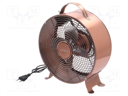 Fan: AC; 20W; 220÷240V; Ø: 250mm; Len: 1.5m; 335x265x110mm; copper
