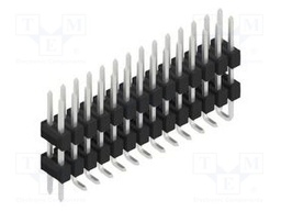 Connector: pin strips; pin header; male; PIN: 28; 2.54mm; SMT; 2x14