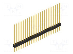 Connector: pin strips; pin header; male; PIN: 22; 2.54mm; THT; 1x22