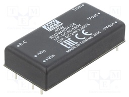 Converter: DC/DC; 40W; Uin: 40÷160V; Uout: 24VDC; Iout: 1.67A; 2"x1"