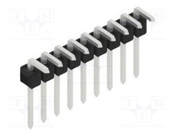 Connector: pin strips; pin header; male; PIN: 9; 2.54mm; THT; 1x9