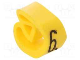 Markers for cables and wires; 4÷10mm; PVC; -30÷80°C; leaded