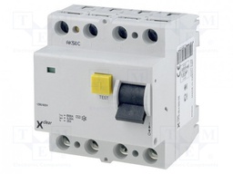 Breaker:RCD;Inom:63A;Ires:0.1A;Max surge current:250A;400VAC
