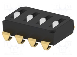 Switch: DIP-SWITCH; Poles number: 4; OFF-ON; 0.1A/50VDC; Pos: 2