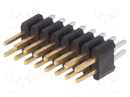 Pin header; pin strips; Minitek127; male; PIN: 16; straight; 1.27mm