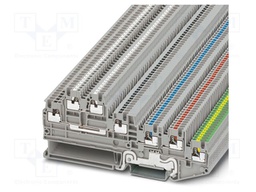 Splice terminal: rail; 13.5A; 250V; push-in; PA; L: 44.6mm; W: 3.5mm