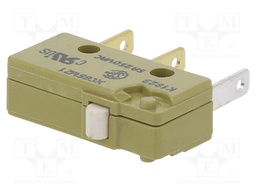 Microswitch SNAP ACTION; without lever; SPDT; 5A/250VAC; ON-(ON)