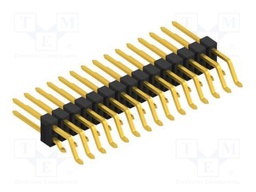 Connector: pin strips; pin header; male; PIN: 30; 2.54mm; SMT; 2x15