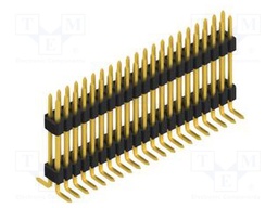 Connector: pin strips; pin header; male; PIN: 42; 1.27mm; SMT; 2x21