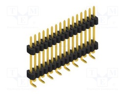 Connector: pin strips; pin header; male; PIN: 16; 1.27mm; SMT; 1x16