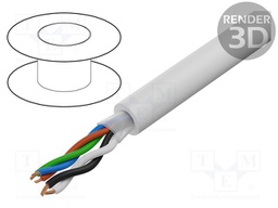 Wire: assembly; Core: stranded; 3x0,5mm2+1x0,75mm2; -20÷70°C; 49V