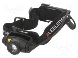 Torch: LED headtorch; 20h; 15lm,200lm,350lm; black; IP67