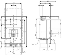 Switch-disconnector; Poles: 3; screw type; Inom: 800A; LN; IP20