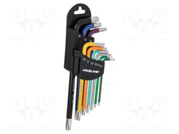 Wrenches set; Torx®; S2 steel; long; 9pcs.