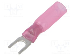 Tip: fork; M4; 0.5÷1.5mm2; crimped; for cable; insulated; red