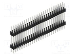Connector: pin strips; pin header; male; PIN: 50; 1.27mm; THT; 2x25