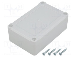 Enclosure: multipurpose; X: 64mm; Y: 98mm; Z: 34mm; ABS; light grey