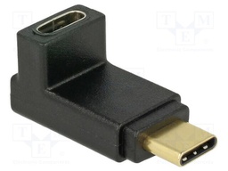 Adapter; USB C socket,USB C plug 90° up/down