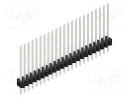 Connector: pin strips; pin header; male; PIN: 23; 1.27mm; THT; 1x23