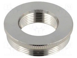 Reduction of threads for glands; Int.thread: PG21; brass; nickel