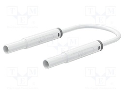 Test lead; 19A; banana plug 4mm,both sides; insulated; Len: 1.5m