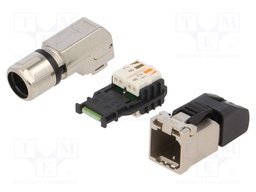 Plug; RJ45; PIN: 8; Cat: 6a; shielded; Layout: 8p8c; 5.5÷10mm; IDC