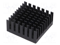 Heatsink: extruded; grilled; black; L: 32.5mm; W: 32.5mm; H: 14.5mm
