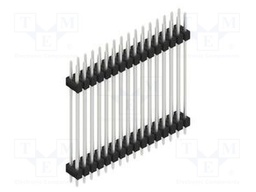 Connector: pin strips; pin header; male; PIN: 32; 2.54mm; THT; 2x16