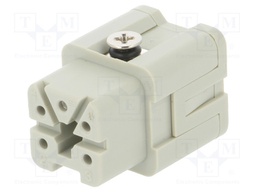 Connector: HDC; female; HDC; PIN: 5; 4+PE; size 1; 10A; 400V