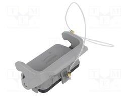 Protection cover; Han; size 10B; with latch; metal; Pitch: 57x27mm