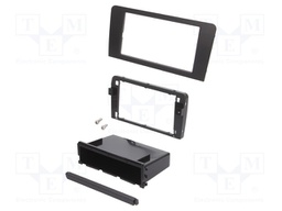 Radio mounting frame; Audi; 2 DIN; black