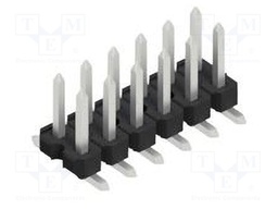 Connector: pin strips; pin header; male; PIN: 12; 2.54mm; SMT; 2x6