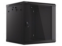 Enclosure: rack cabinet; Standard: 19"; 12U; black; Z: 600mm