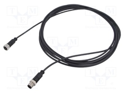 Cable: for sensors/automation; plug; PIN: 5; M12 male,M12 female