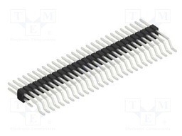 Connector: pin strips; pin header; male; PIN: 56; 1.27mm; SMT; 2x28