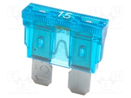 Fuse: fuse; 15A; 32VDC; automotive; 19.09mm; 19.09x5.12x18.87mm