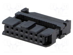 Plug; IDC; female; PIN: 16; IDC; for ribbon cable; 1.27mm