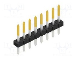 Connector: pin strips; pin header; male; PIN: 8; 2mm; THT; 1x8; 100V