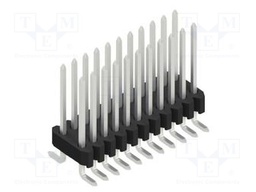 Connector: pin strips; pin header; male; PIN: 22; 1.27mm; SMT; 2x11