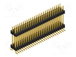 Connector: pin strips; pin header; male; PIN: 54; 1.27mm; SMT; 2x27