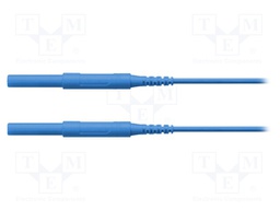 Test lead; 6kVDC; 6kVAC; 16A; 4mm banana plug-4mm banana plug