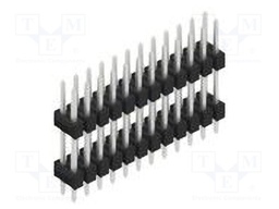 Connector: pin strips; pin header; male; PIN: 24; 2.54mm; THT; 2x12