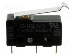 Microswitch SNAP ACTION; with lever with roller simulation