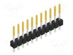 Connector: pin strips; pin header; male; PIN: 11; 2.54mm; THT; 1x11