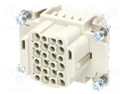 Connector: rectangular; female; Han DD HMC; PIN: 24; size 6B; 250V