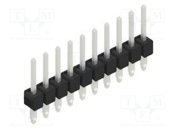 Connector: pin strips; pin header; male; PIN: 10; 2.54mm; THT; 1x10