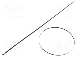 Cable tie; L: 520mm; W: 4.6mm; stainless steel AISI 304; 450N