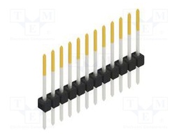 Connector: pin strips; pin header; male; PIN: 12; 2.54mm; THT; 1x12