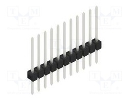 Connector: pin strips; pin header; male; PIN: 11; 2.54mm; THT; 1x11